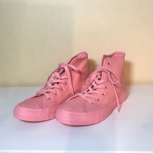 Coral high top leather Converse